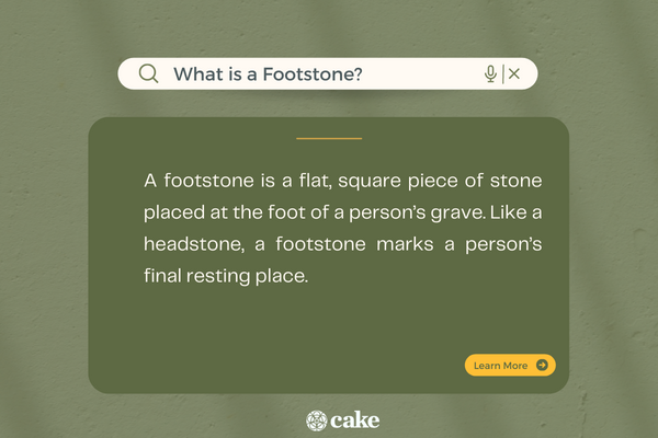 What's a footstone?